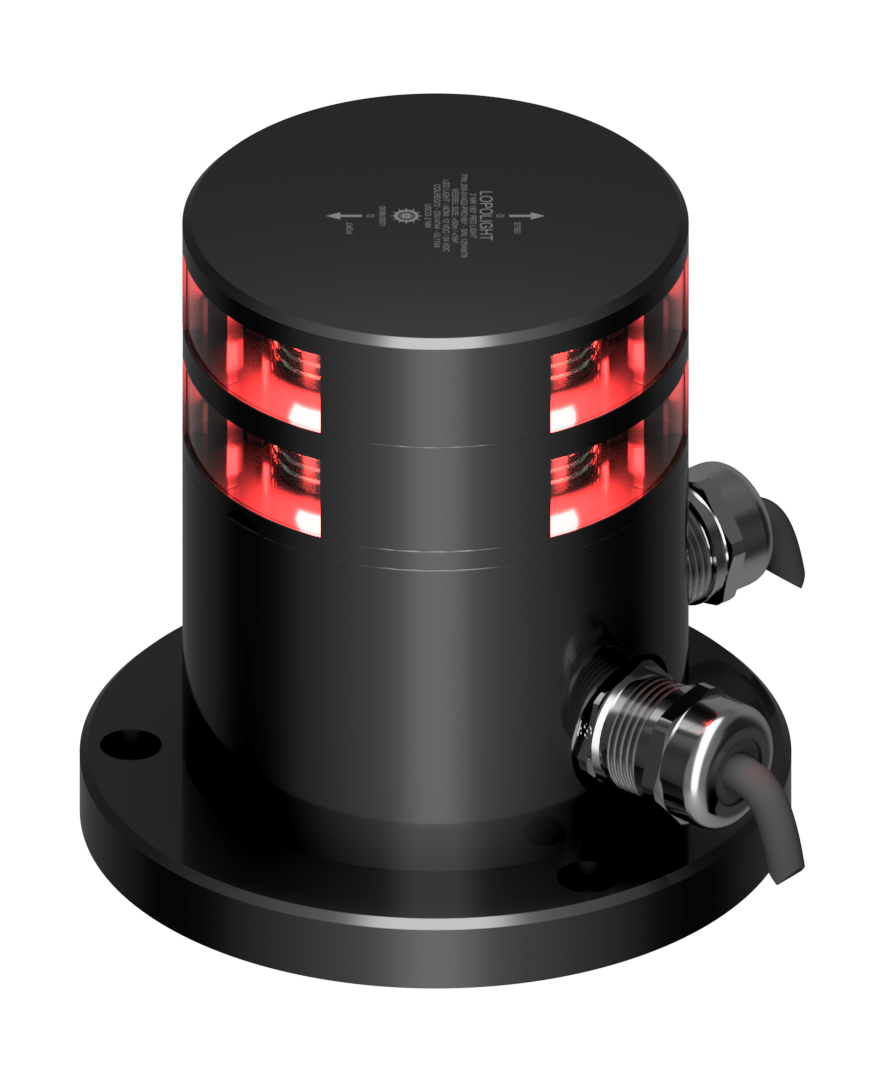 2nm 180° Red, Double, black anodized - Ice-Class